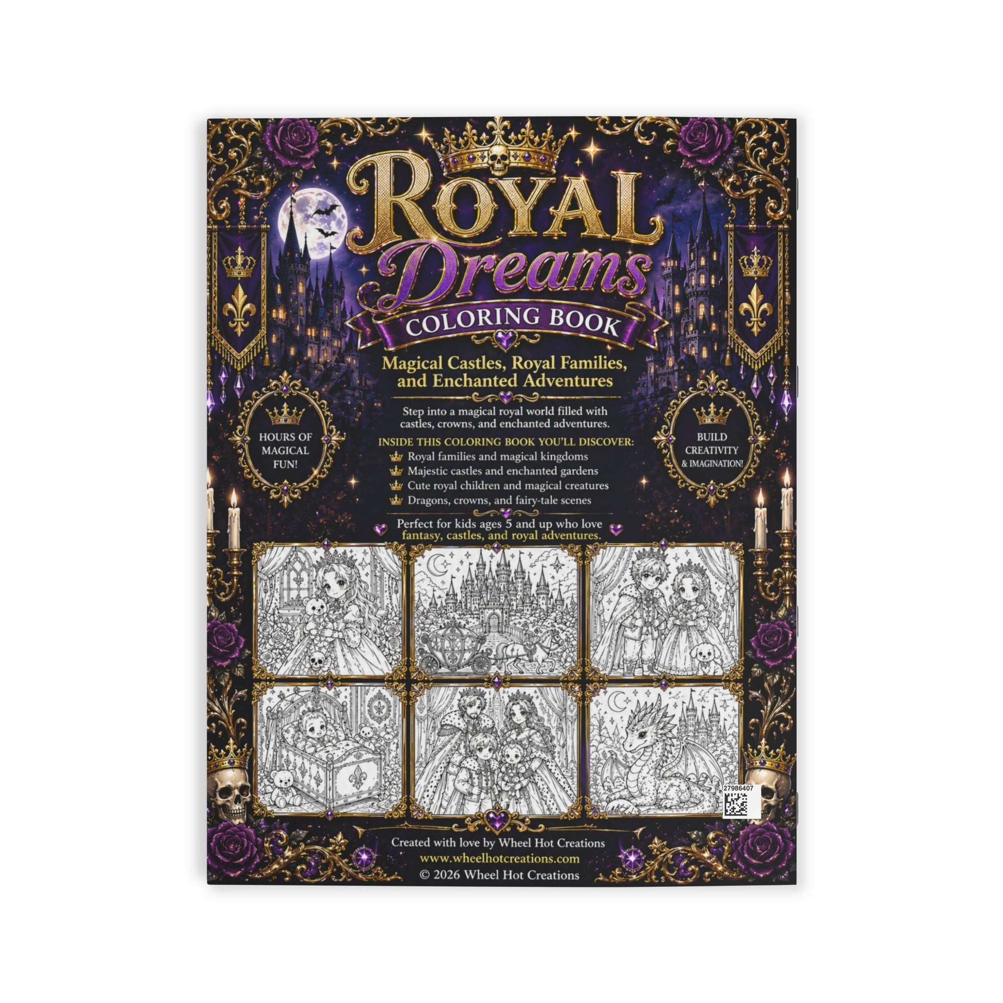 Royal Dreams Coloring Book (Physical Copy)