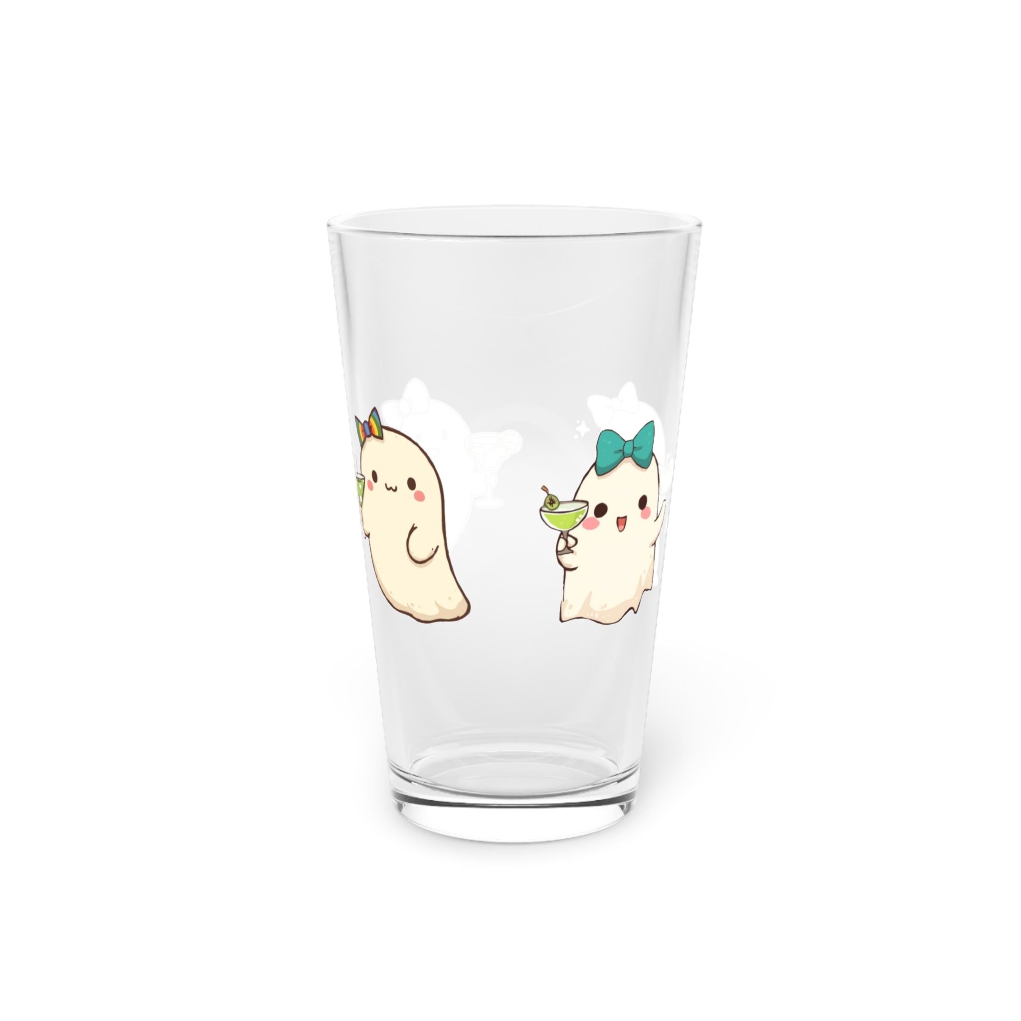 Cute Ghost Friends Cocktail Glass 16oz