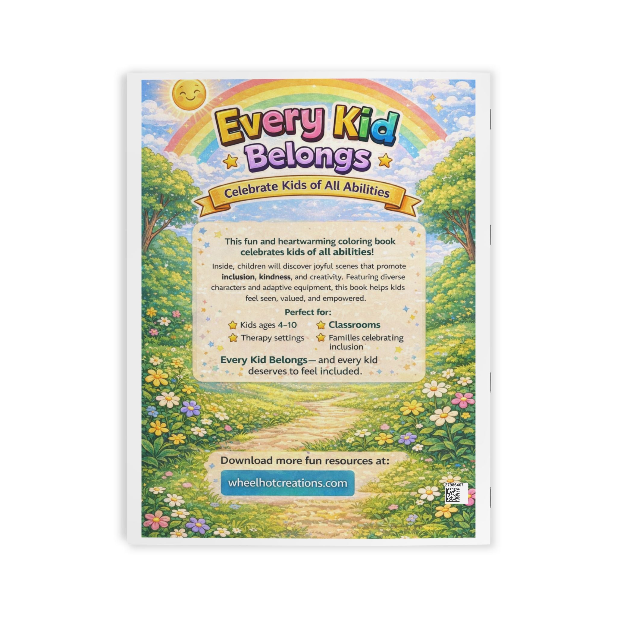 Every Kid Belongs Coloring Book (Physical Copy)