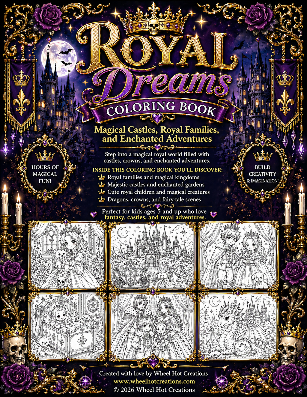 Royal Dreams Coloring Book (Digital Copy)