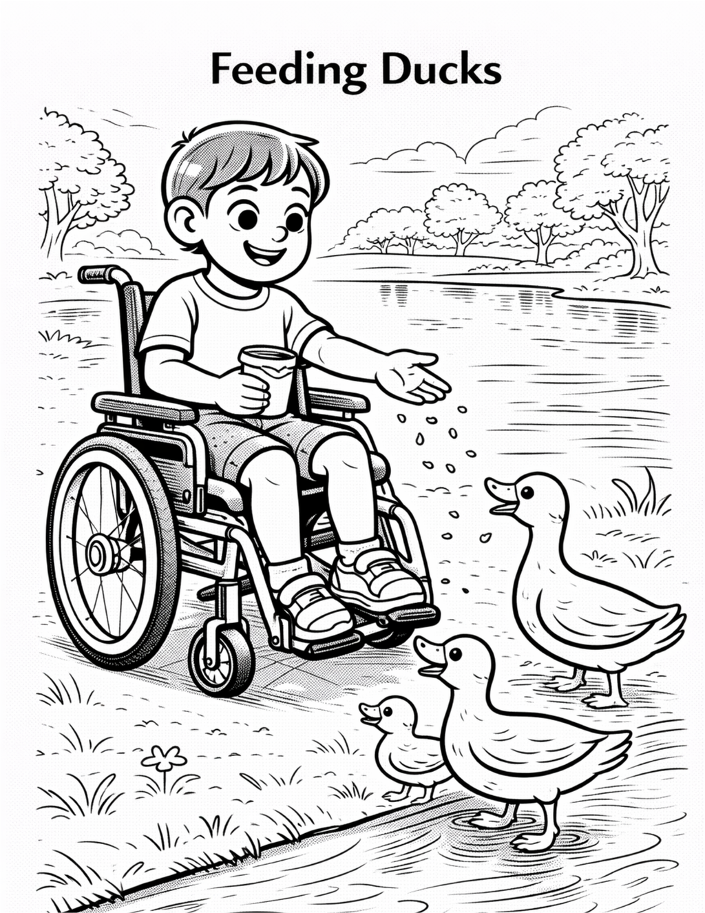 Inclusive Kids Coloring Pack 10 Printable Pages