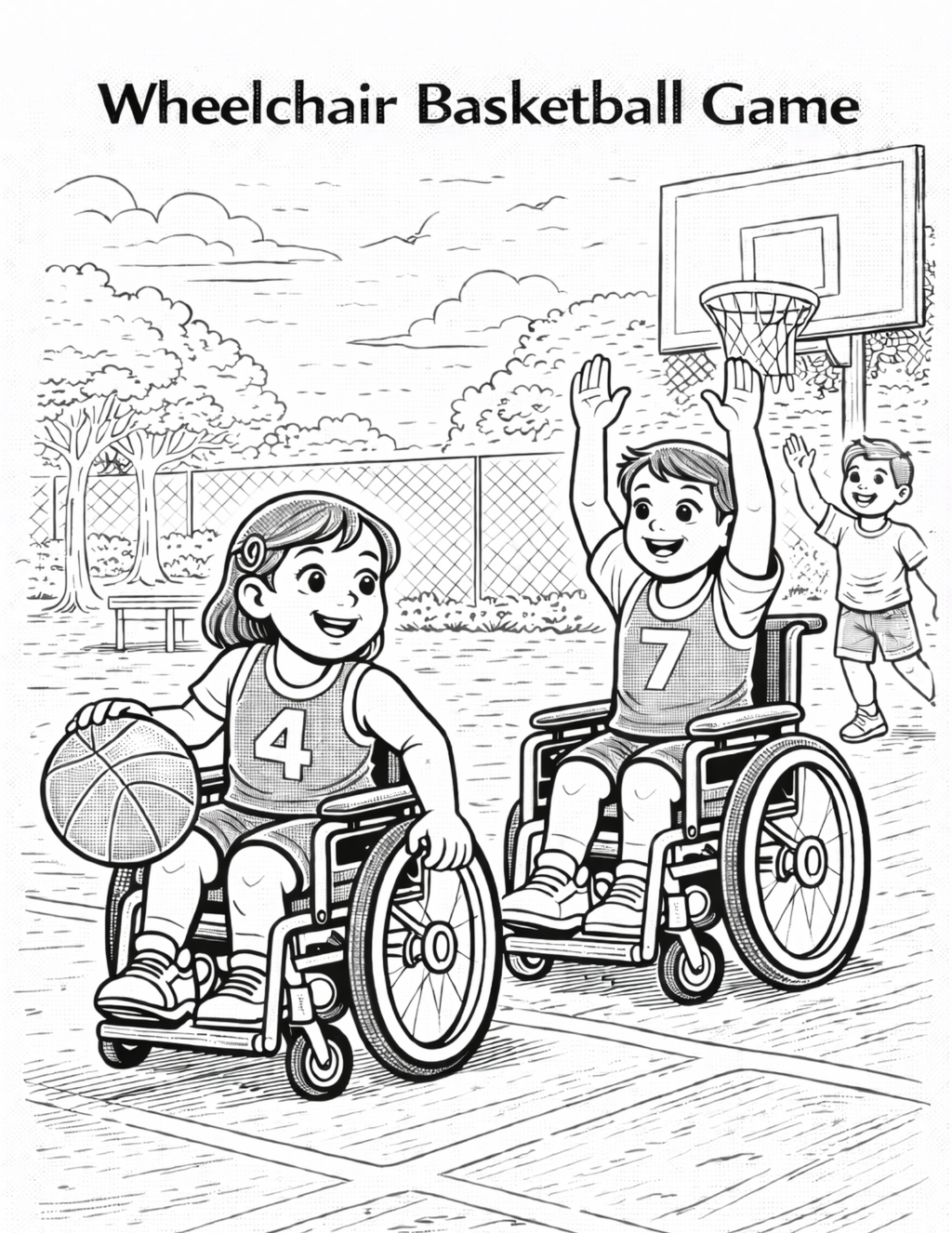 Inclusive Kids Coloring Pack 10 Printable Pages
