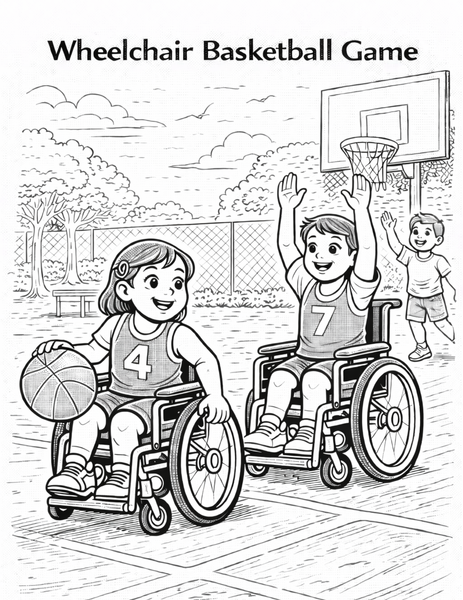 Inclusive Kids Coloring Pack 10 Printable Pages